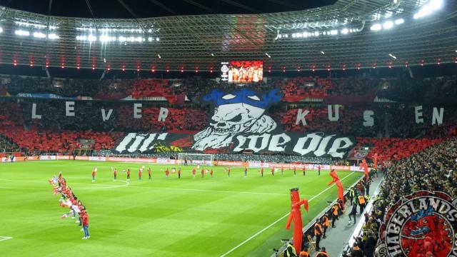 Leverkusen Choreo gegen Dortmund