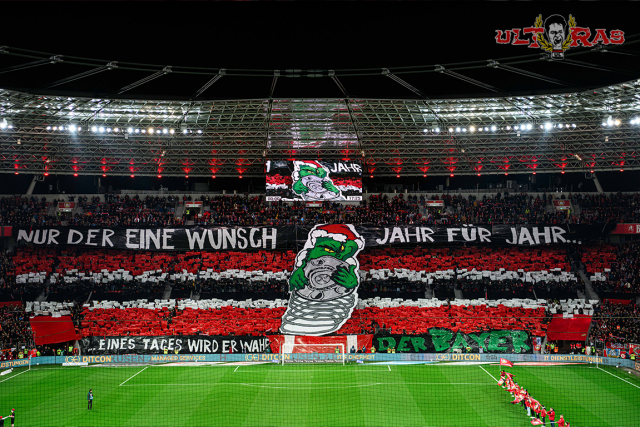 Leverkusen Choreo gegen Frankfurt