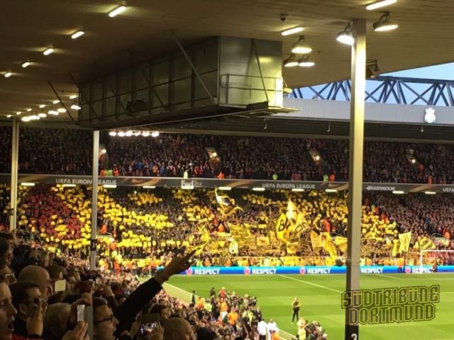 Dortmund Choreo in Liverpool