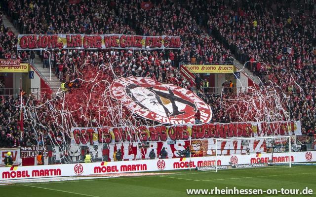 Mainz Choreo gegen Nürnberg