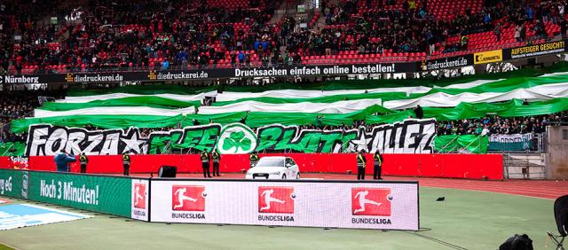 SpVgg Fürth Choreo in Nürnberg