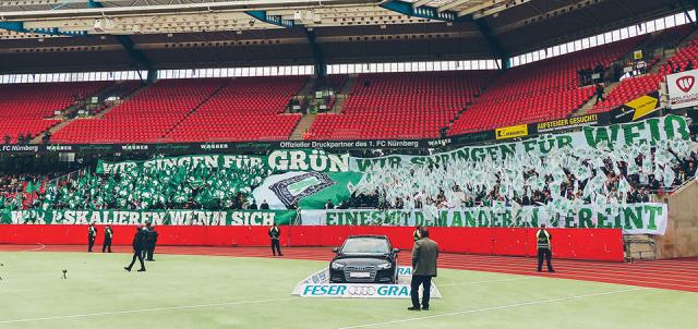 SpVgg Fürth Choreo in Nürnberg