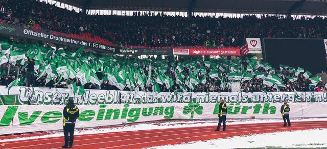 SpVgg Fürth Choreo in Nürnberg