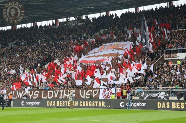 St. Pauli Choreo gegen Ingolstadt