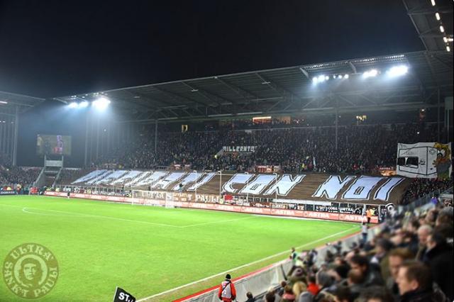 St. Pauli Choreo gegen Leipzig