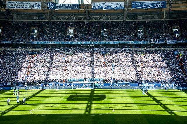Schalke Choreo gegen Augsburg