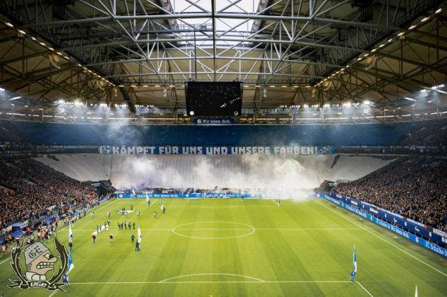 Schalke Choreo gegen Dortmund