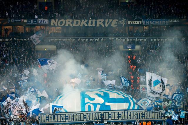 Schalke Choreo gegen Gladbach