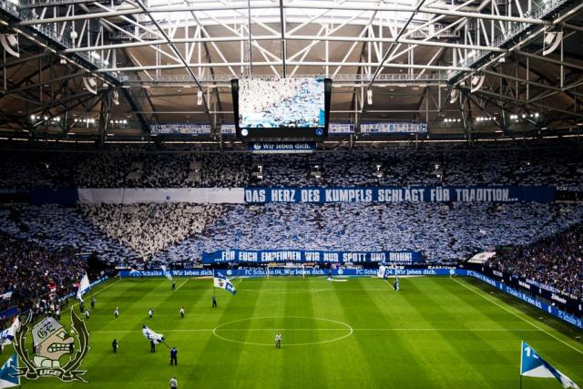 Schalke Choreo gegen Leipzig