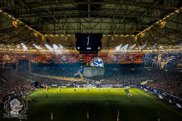 Schalke Choreo gegen Leverkusen