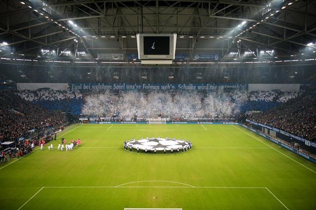 Schalke Choreo gegen Real Madrid 