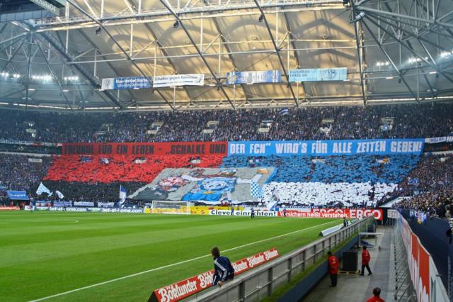 Schalke Choreo gegen Nürnberg
