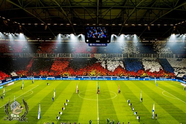 Schalke Choreo gegen Nürnberg