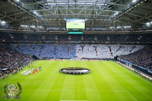 Schalke Choreo gegen Salzburg