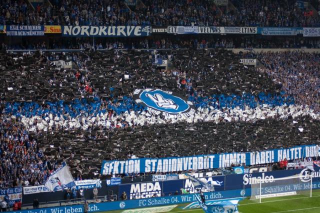 Schalke Choreo gegen Stuttgart