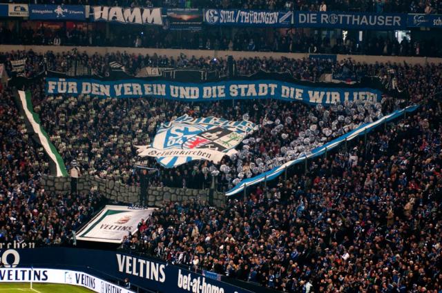 Schalke Choreo gegen Wolfsburg