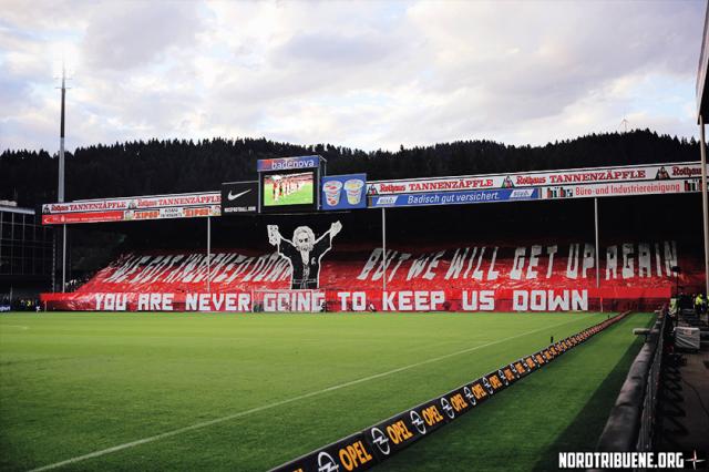 Freiburg Choreo gegen Nürnberg