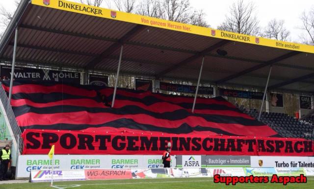 Großaspach Choreo gegen die Stuttgarter Kickers