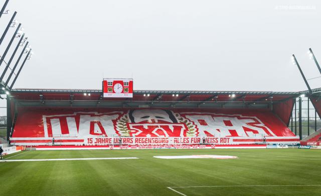 Regensburg Choreo gegen Preußen Münster