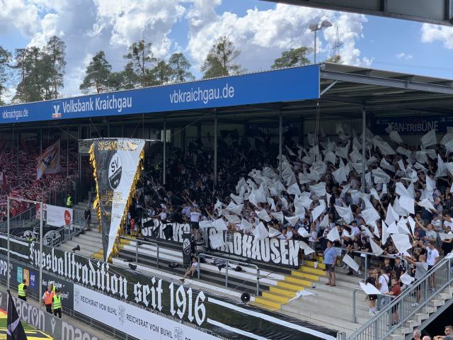 Sandhausen Choreo gegen Kaiserslautern