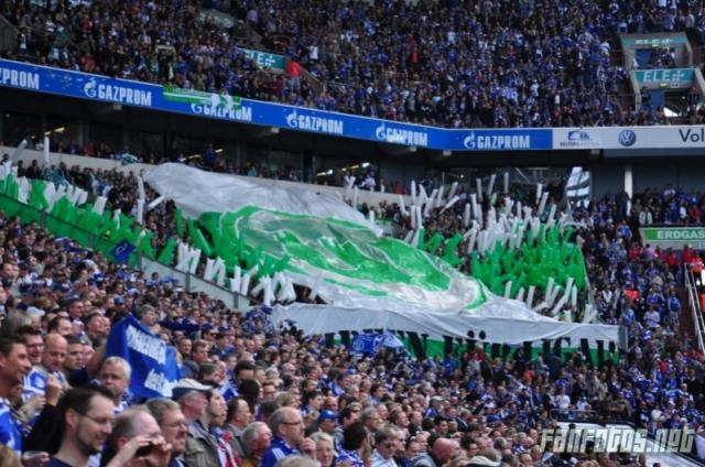 Wolfsburg Choreo auf Schalke