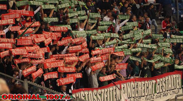 Augsburg Choreo auf Schalke