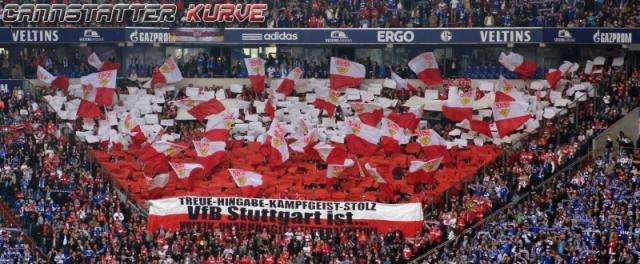 VfB Choreo auf Schalke 