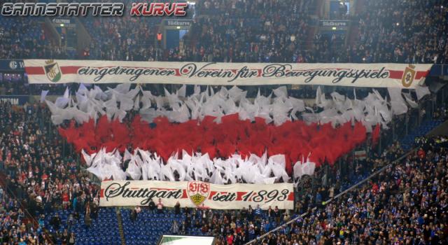 VfB Choreo auf Schalke