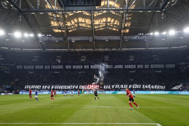 Schalke Choreo gegen Freiburg