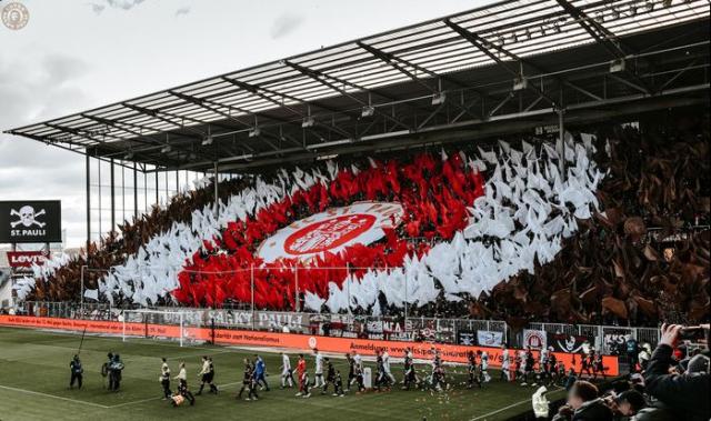 St. Pauli Choreo gegen Rostock