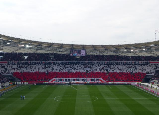 Stuttgart Choreo gegen Nürnberg
