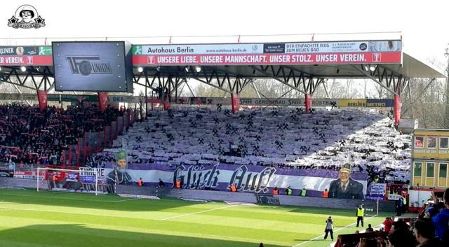 Erzgebirge Aue Choreo bei Union Berlin