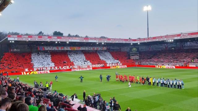 Union Choreo gegen Gladbach