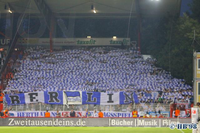 Hertha Choreo bei Union Berlin