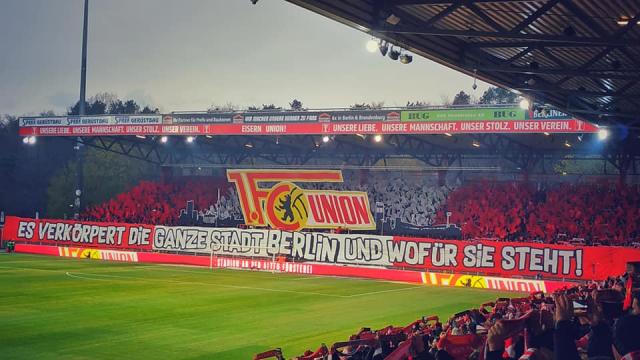 Union Choreo gegen Regensburg