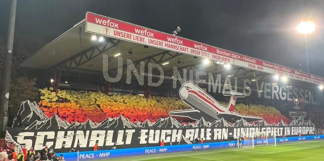 Union Berlin Choreo gegen Malmö