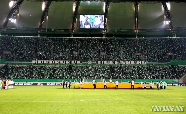 Wolfsburg Choreo gegen Everton