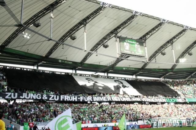 Wolfsburg Choreo gegen Freiburg
