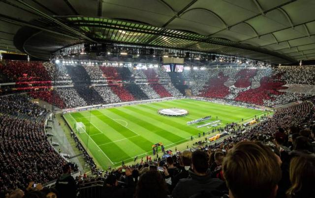 Zweite Choreo im zweiten Europapokal Heimspiel