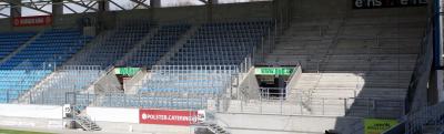 Abmessung Gästeblock Stadion an der Gellertstraße Chemnitz