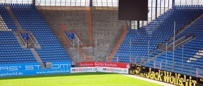 Abmessung Gästeblock Vonovia Ruhrstadion Bochum