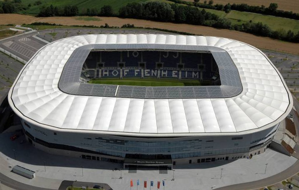 Rhein Neckar Arena von Außen