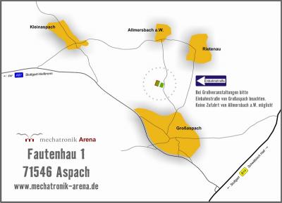 Anfahrt Sportpark Fautenhau