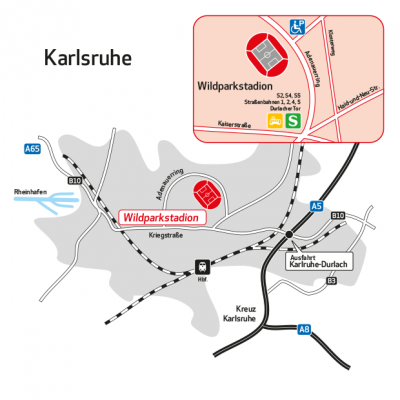 Anfahrt Wildparkstadion