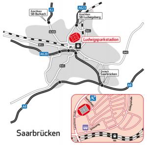 Anfahrt Ludwigsparkstadion