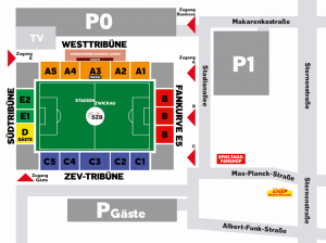 Anfahrt Stadion Zwickau
