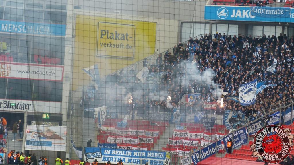 Hertha BSC zündet in Leverkusen - Hertha BSC | Pyroshow
