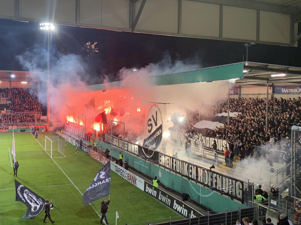 Sandhausen zündet gegen Leverkusen - SV Sandhausen e.V. | Pyroshow